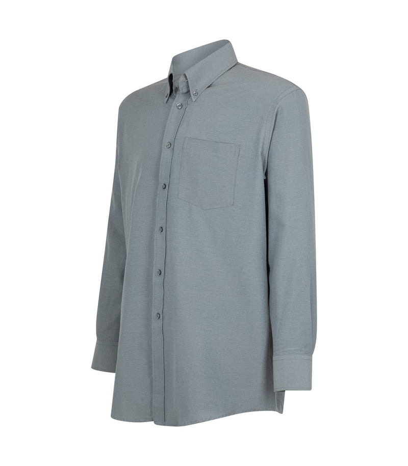 Camisa Oxford Classic Con Bolsillo Manga Larga Hombre