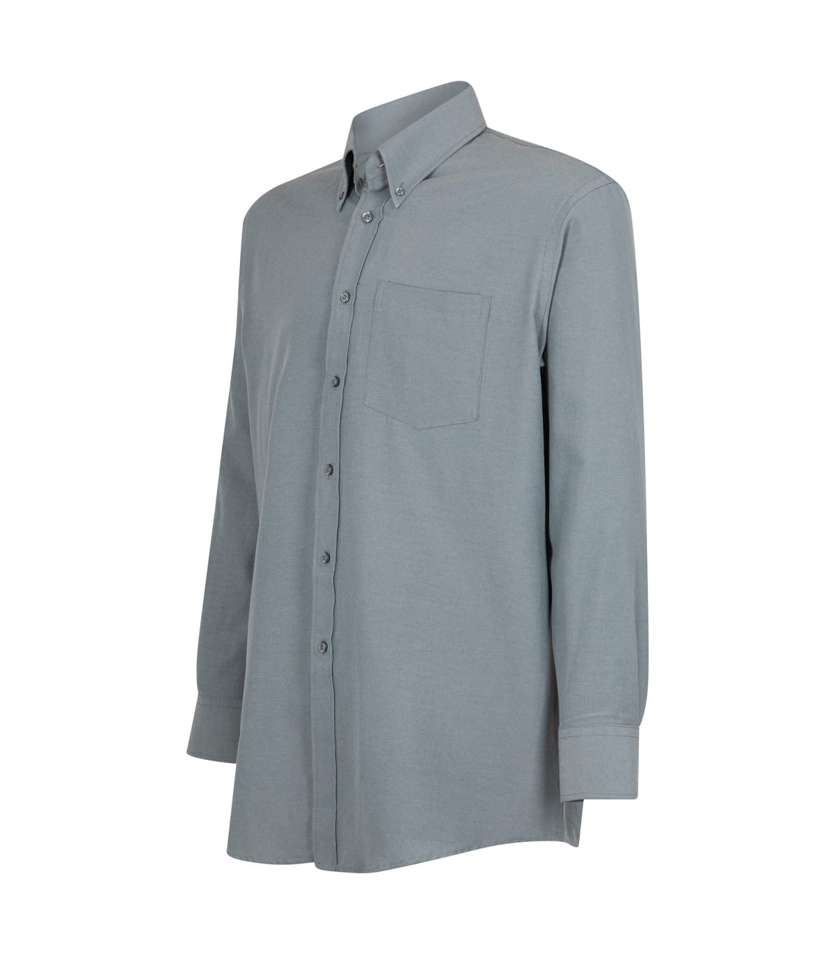 Camisa Oxford Classic Con Bolsillo Manga Larga Hombre