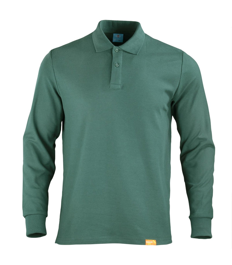 Polera Polo 80% Algodón Manga Larga Hombre