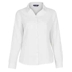 Blusa Oxford Light Manga Larga Mujer